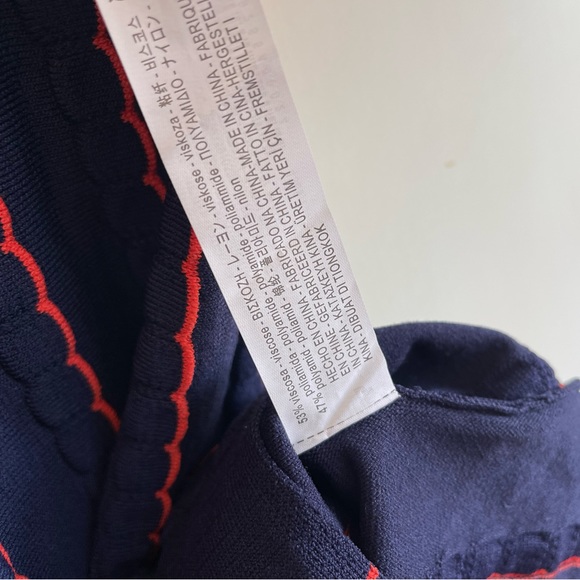 Zara Blue Red Stripe skirt S - Picture 3 of 8